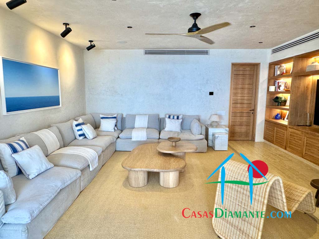 Real Diamante Del Mar Casa Palapas - Sala de televisión 2